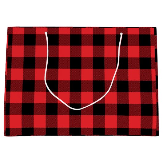 Buffalo Plays Red Black Groot Cadeauzakje (Voorkant)