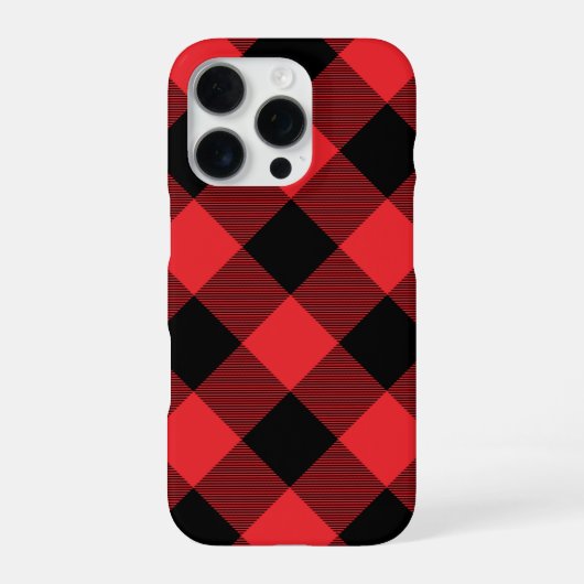 Buffalo Plays Red Black iPhone Hoesje (Achterkant)