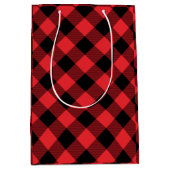 Buffalo Plays Red Black Medium Cadeauzakje (Voorkant)