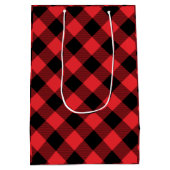 Buffalo Plays Red Black Medium Cadeauzakje (Achterkant)