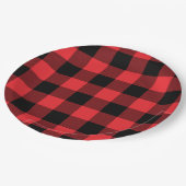 Buffalo Plays Red Black Papieren Bordje (Gekanteld)