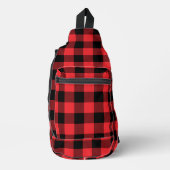 Buffalo Plays Red Black Sling Bag (Voorkant)
