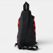 Buffalo Plays Red Black Sling Bag (Achterkant)