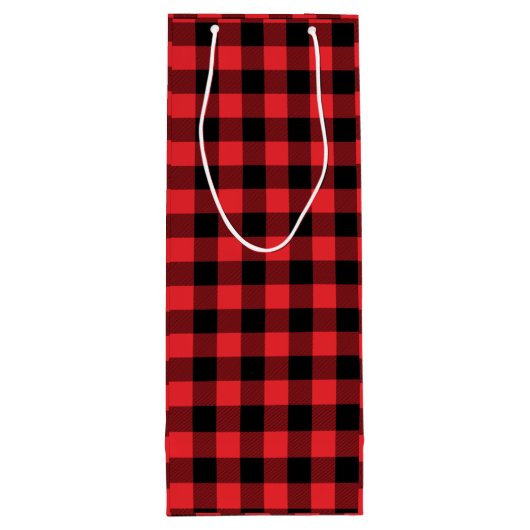 Buffalo Plays Red Black Wijn Cadeautas (Achterkant)