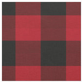 Buffalo Plays Red en Black ID603 Stof (Close Up)