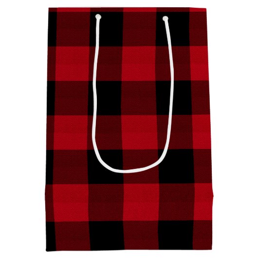 Buffalo Plays Red en Black Joy & Peace ID603 Medium Cadeauzakje (Achterkant)