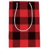 Buffalo Plays Red en Black Medium Cadeauzakje (Voorkant)