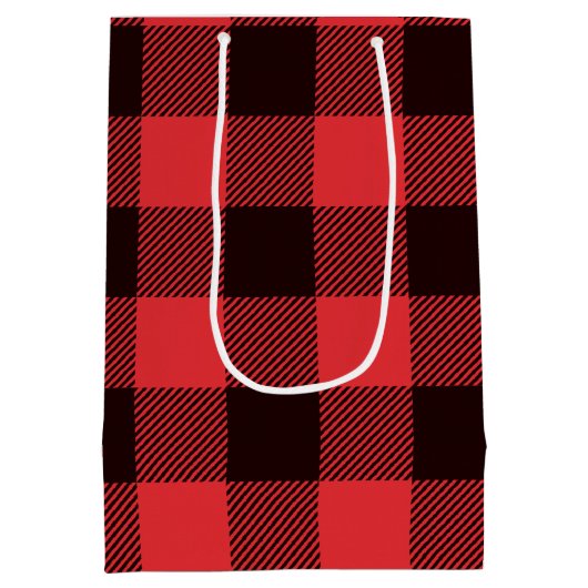 Buffalo Plays Red en Black Medium Cadeauzakje (Achterkant)