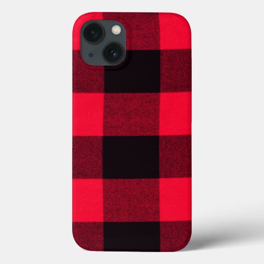 Buffalo Plays Red en Black Trendy Case-Mate iPhone Case (Achterkant)