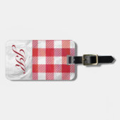 Buffalo Plays Red en White Bagagelabel (Voorkant horizontaal)