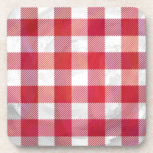 Buffalo Plays Red en White Bier Onderzetter (Voorkant)