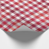 Buffalo Plays Red en White Cadeaupapier (Hoek)