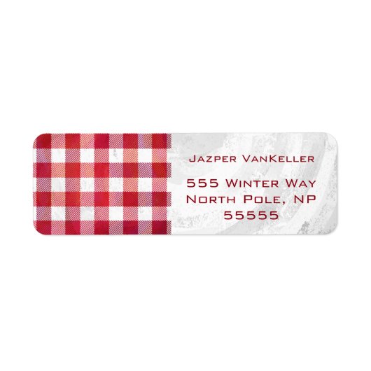 Buffalo Plays Red en White Etiket (Voorkant)