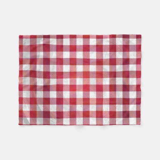 Buffalo Plays Red en White Fleece Deken (Voorkant (Horizontaal))
