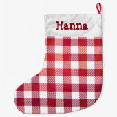 Buffalo Plays Red en White Grote Kerstsok (Achterkant)