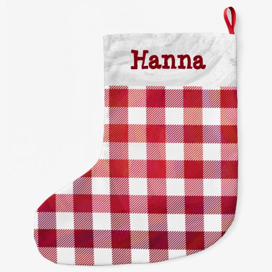 Buffalo Plays Red en White Grote Kerstsok (Achterkant)