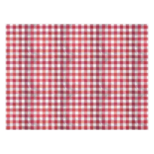 Buffalo Plays Red en White Tafelkleed (Voorkant (Horizontaal))