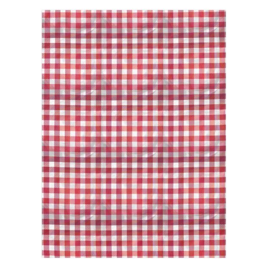 Buffalo Plays Red en White Tafelkleed (Voorkant)