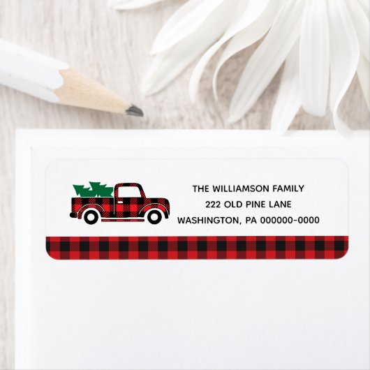 Buffalo Plays Red  Truck Etiket (Insitu)