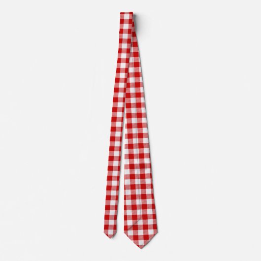 Buffalo Plays Red White Stropdas (Achterkant)