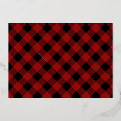 Buffalo Plays Script Merry-kerstfoto Folie Feestdagenkaart (Achterkant)