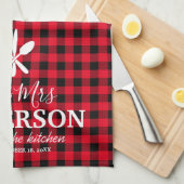 Buffalo Plegding Wedding Couple naam Theedoek (Quarter Fold)