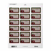 Buffalo-plunjer met kerstboom etiket (Full Sheet)