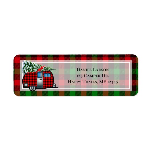 Buffalo-plunjer met kerstboom etiket (Voorkant)