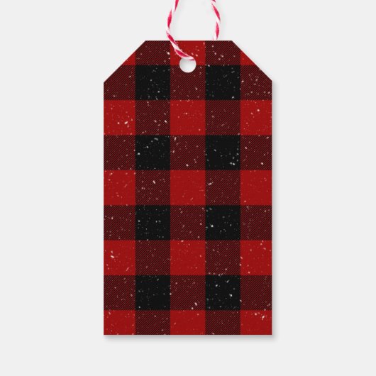 Buffalo Pneemsneeuwman Cadeaulabel (Achterkant)