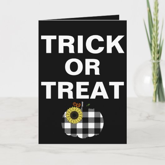 Buffalo pompoen met zonnebloempitten kaart (Voorkant)