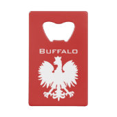 Buffalo Poolse Eagle Bottle Opener Creditkaart Flessenopener (Voorkant)