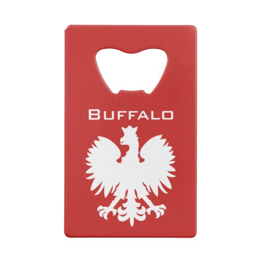 Buffalo Poolse Eagle Bottle Opener Creditkaart Flessenopener (Achterkant)