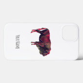 Buffalo portretontwerp voor bizon of wisent dier Case-Mate iPhone case (Achterkant (horizontaal))