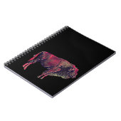 Buffalo portretontwerp voor bizon of wisent dier notitieboek (Linkerzijde)