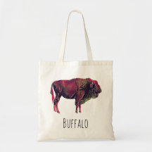 Buffalo portretontwerp voor bizon of wisent dier