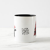 Buffalo Print Papa Beer Schattigee kerst Mok (Center)