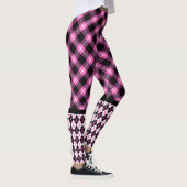 Buffalo Pset & Argyle in Fuchsia & Black Leggings (Rechts)