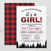 Buffalo Pset Baby shower Uitnodiging - Het is een  (Voorkant / Achterkant)