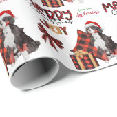 Buffalo Pset Bernese Mountain Dog Kerstmis Cadeaupapier (Rol Hoek)