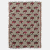 Buffalo Pset Bison op Tan Deken (Voorkant Verticaal)