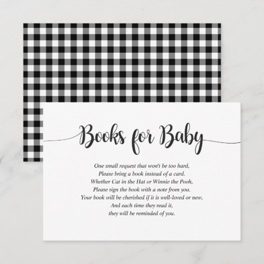 Buffalo Pset brengt een Baby shower uit het boek Informatiekaartje (Voorkant / Achterkant)