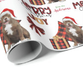 Buffalo Pset Bull Dog Kerstmis Cadeaupapier (Rol Hoek)