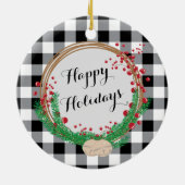 Buffalo Pset Cat Foto Ornament met adem (Achterkant)