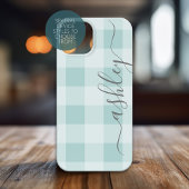 Buffalo Pset Check Calligrafie KAN kleur bewerken Case-Mate iPhone Case