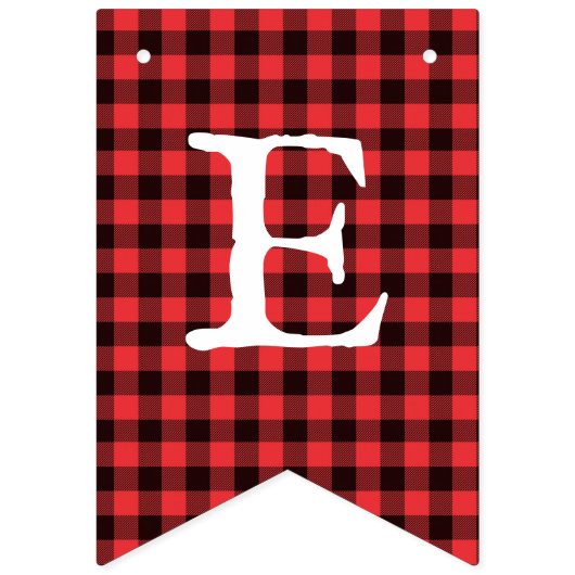 Buffalo Pset Check Merry Kerstbunting Vlaggen Vlaggetjes (Tweede vlag)