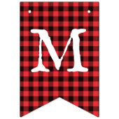 Buffalo Pset Check Merry Kerstbunting Vlaggen Vlaggetjes (Eerste vlag)