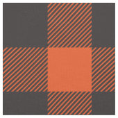 Buffalo Pset Check Pattern Black Oranje Stof (Close Up)