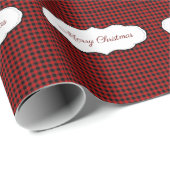Buffalo Pset Checks Pattern Kerstmis Cadeaupapier (Rol Hoek)