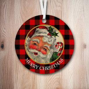 Buffalo Pset Classic Santa Claus Metalen Ornament