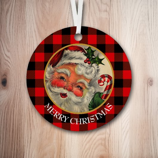 Buffalo Pset Classic Santa Claus Metalen Ornament